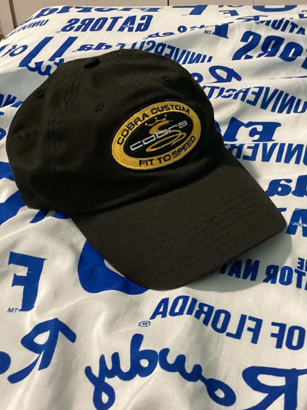 Cobra Custom Fit To Speed Black Baseball Cap
